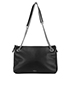 Mulberry Winsley Shoulder Bag, &pound;120, Handbags, Black, Leather, Front view